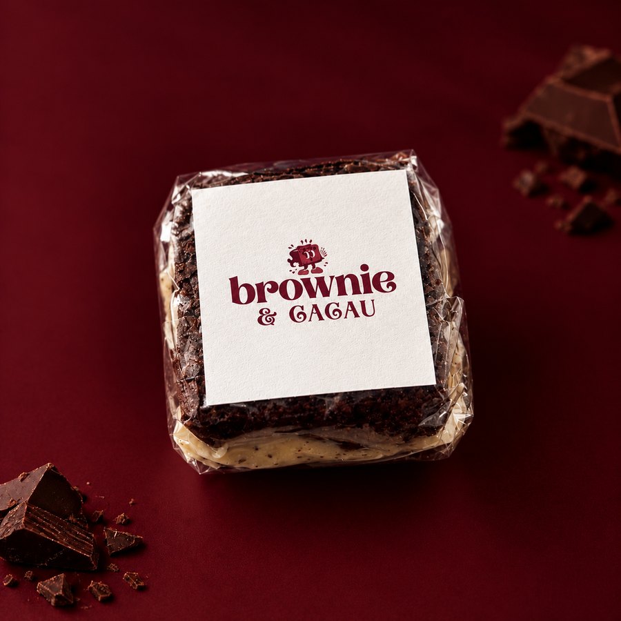 Brownies recheados artesanais — Brownie e Cacau